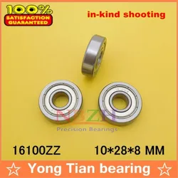 NBZH 10PCS 16100-2Z Deep Groove Ball Bearing10*28*7 Mm Bearings 16100ZZ ZZ