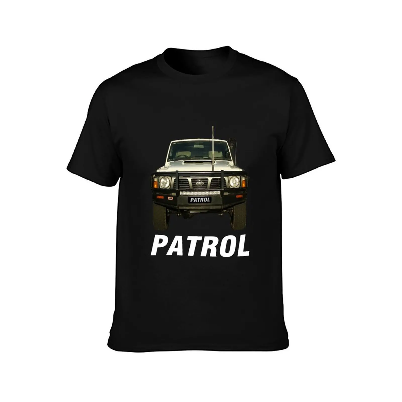 Patrol T-Shirt, Summer Casual Cotton Tee, Oversized Streetwear Tops, Vintage Graphic Print, Loose Fit Short Sleeve, 100% Cotton