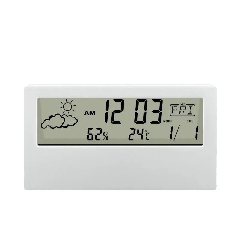 Large Digital Display Alarm Clock with Temperature