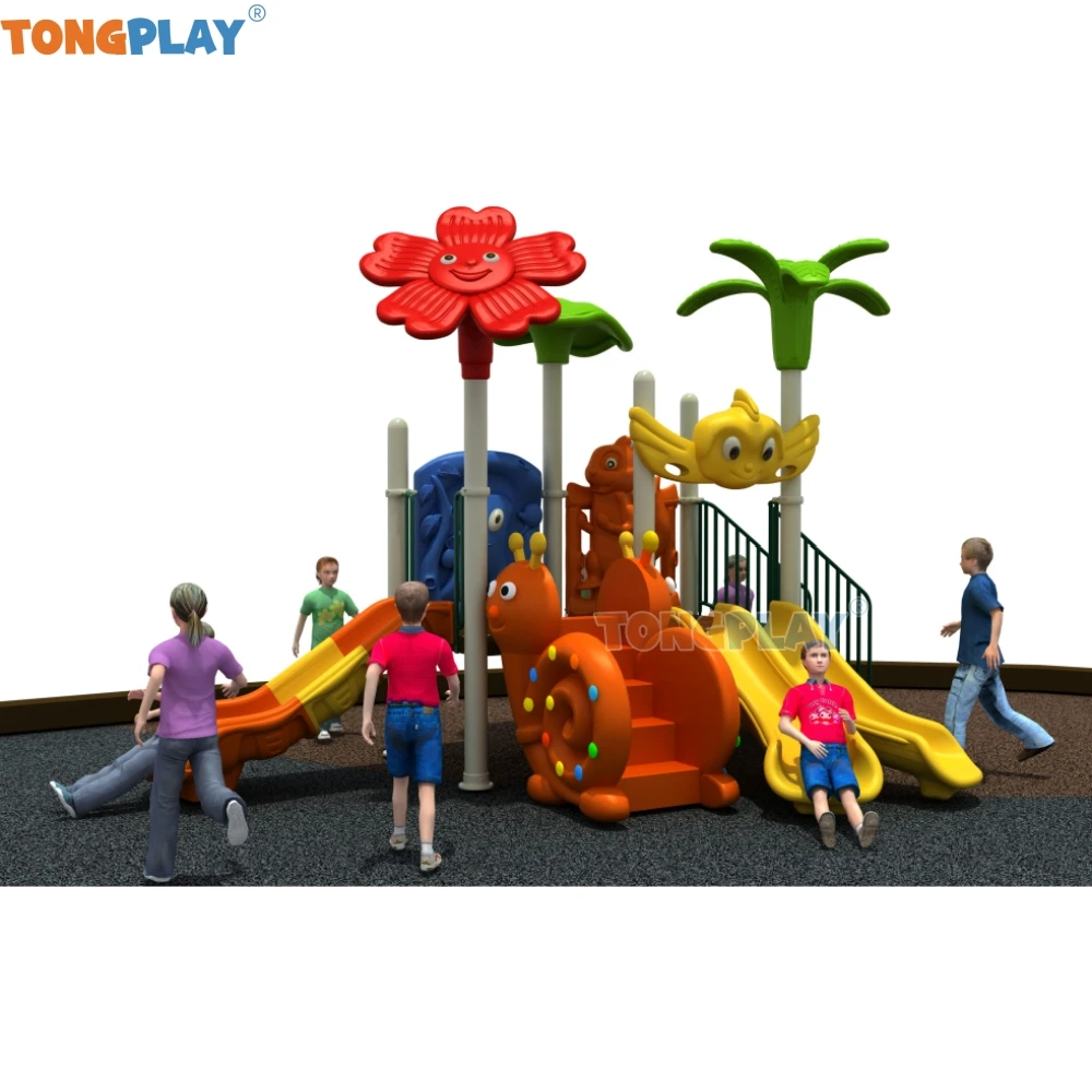 Outdoor slide with ladder amusement kids park Toddler Useful commercial plastic outdoor playground