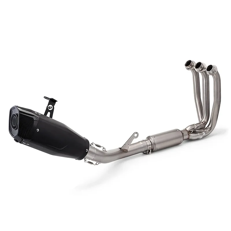 Titanium Exhaust Slip-On Muffler Front Link Pipe For CFMOTO 675SR-R 675SR-S 675NK Motorcycle Modified Exhaust System