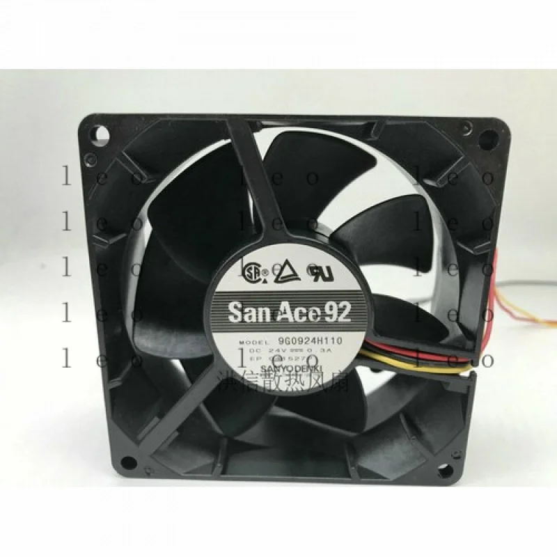 

CC 1pcs for Sanyo 9G0924H110 DC24V 0.3A 9038 3-wire inverter cooling fan