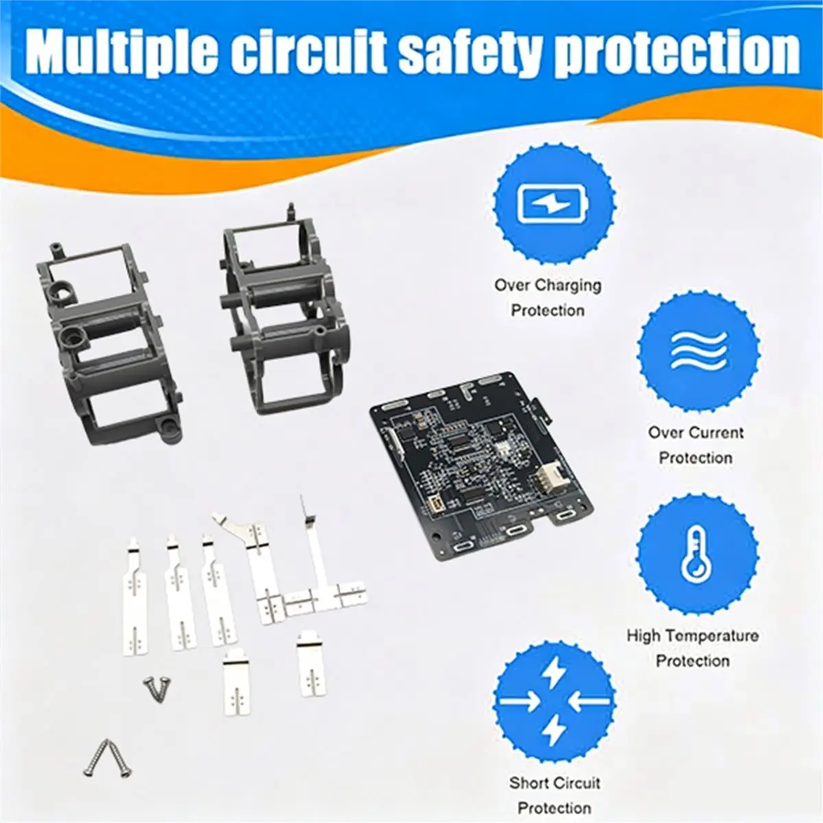 Battery Plastic Shell Housing Repair Kit for Floor One S5 / 2.0 Vacuum Cleaner Replacement Parts