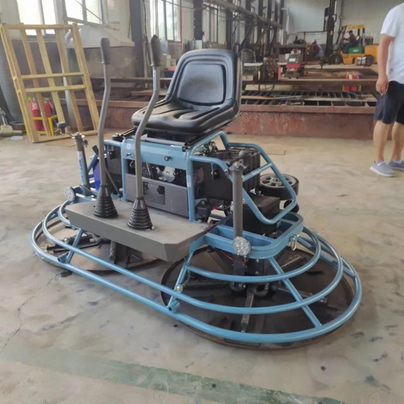 

1 meter diameter ride-on concrete floor electric two-speed ride-on smoothing collector