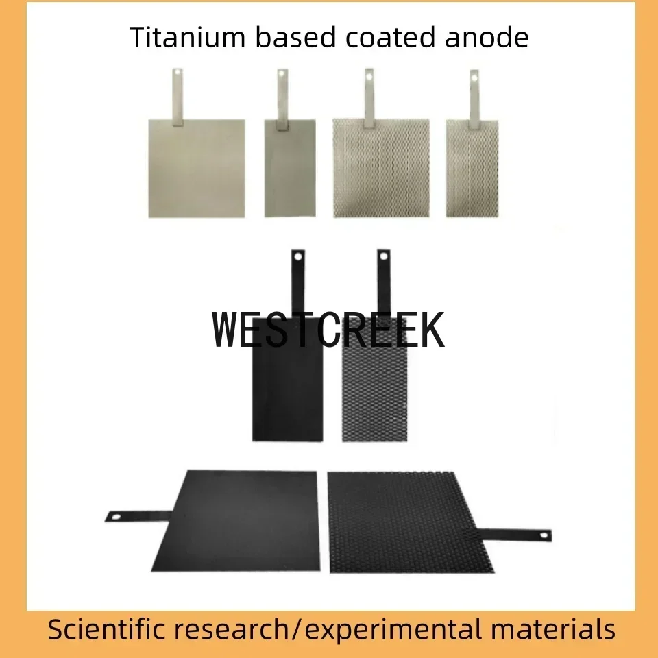 

WESTCREEK 50mmx100mm Effective Ruthenium Iridium Tantalum Anode for Electroplating and Electrolysis
