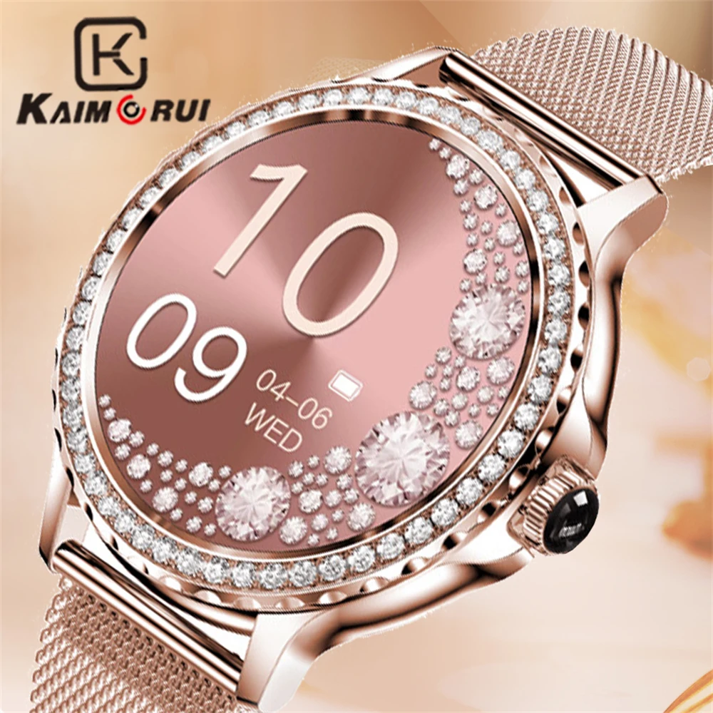 KAIMORUI Ladies Bluetooth Call Smart Watch Women Fitness Sports Bracelet Blood Pressure Heart Rate Monitor Female Smartwatch