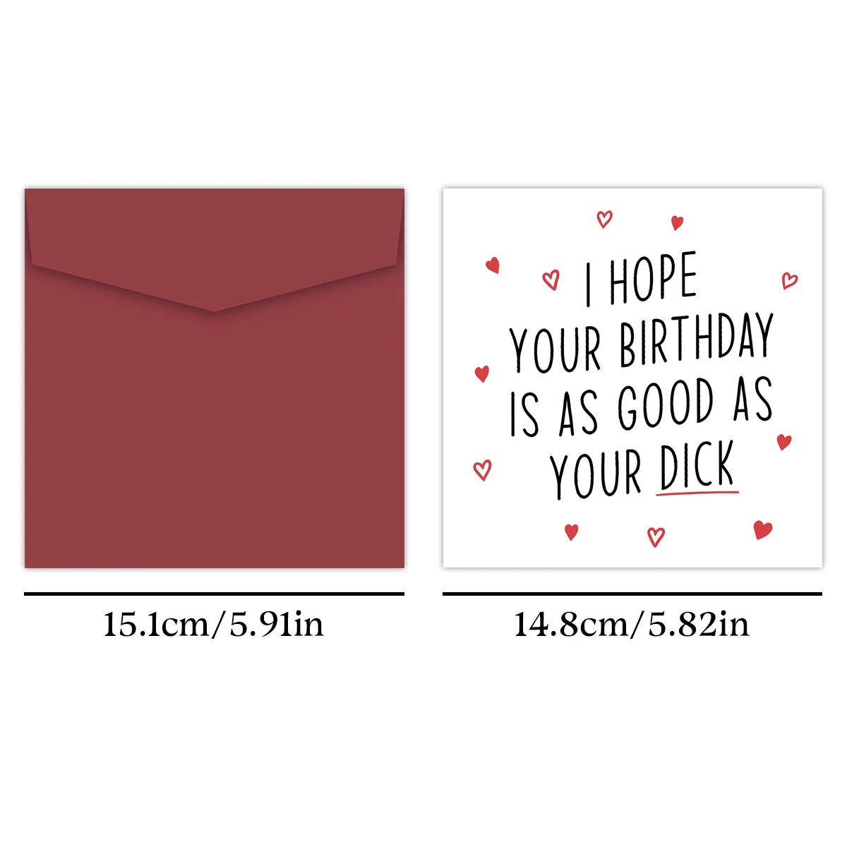 1PC Birthday Card For Boyfriend,Good As Your D*ck,Hilarious Gift For Husband,For Him For Partner For Lover Naughty Birthday Card