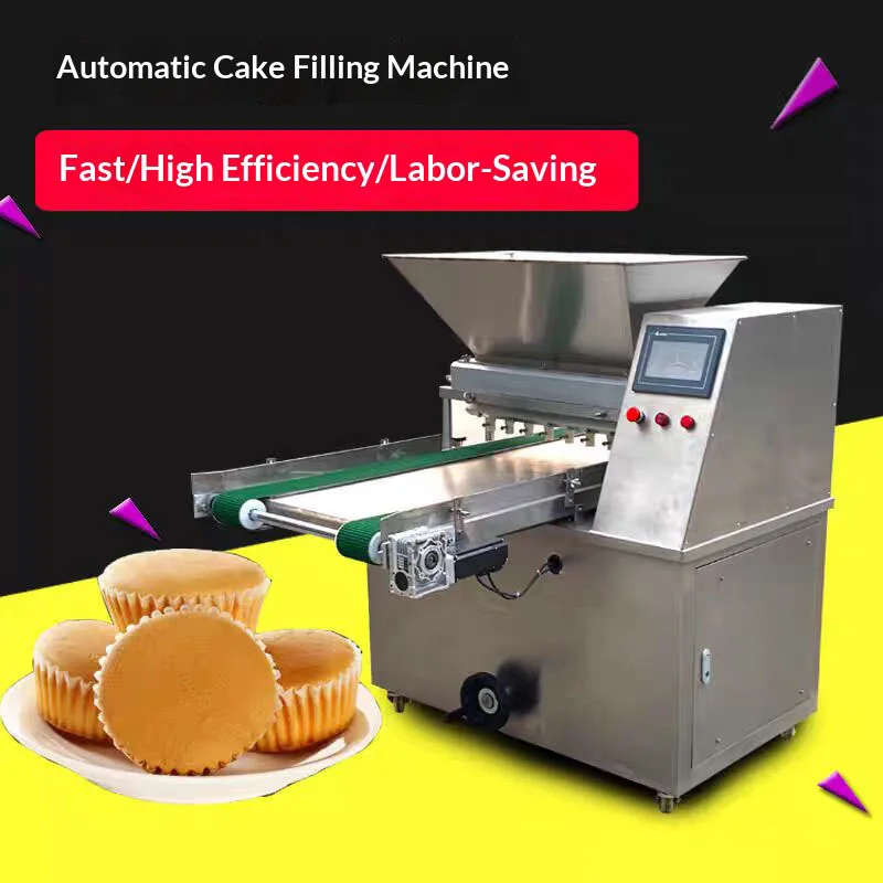 Industrial Commercial Electric Biscuit Cup Pastry Automatic Cupcake Maker Cake Batter Filling Depositor Machine