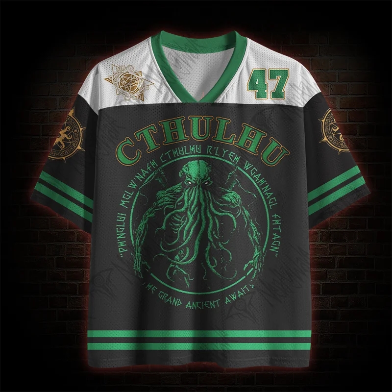 Hot selling goods, Cthulhu cultural goods, fashionable men's short sleeves suitable for sports and fitness майка мужская