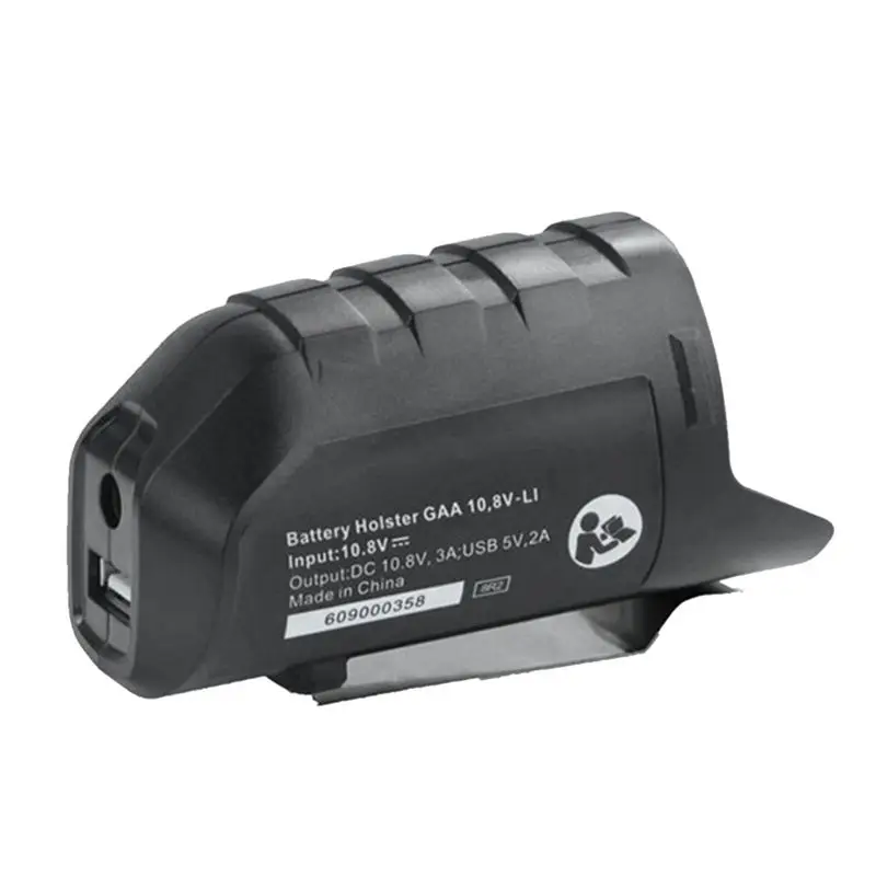 

A24F-Adapter For 10.8V 12V Lithium Battery Electric Power Tool Parts BHB120 USB Power Connector Holster