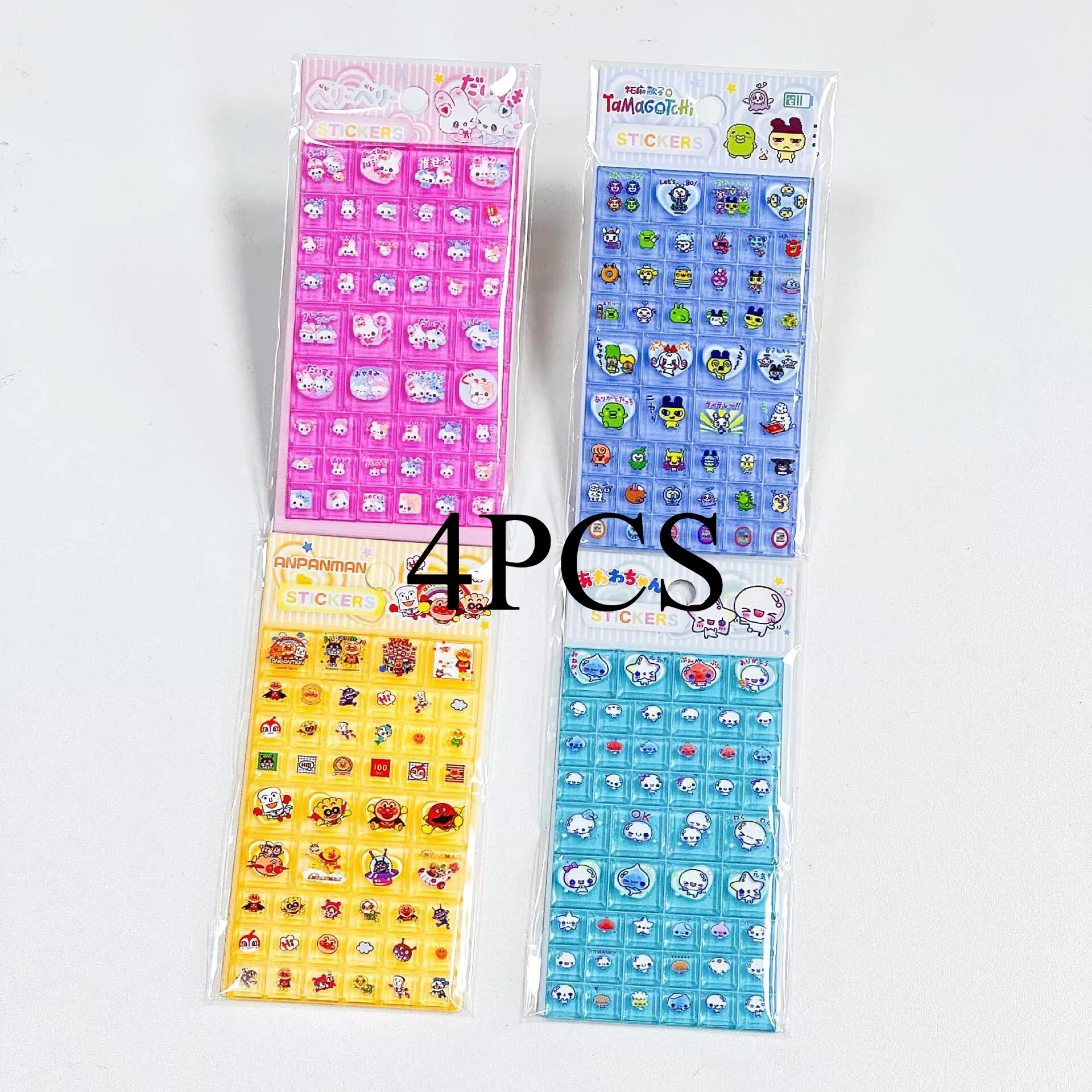 2/4p Solid Square Sticker Diy Mobile Phone Case Decoration Handbook Toy Sticker Gift Laptop Decor & Anime Fans Gift Presents S ﻿