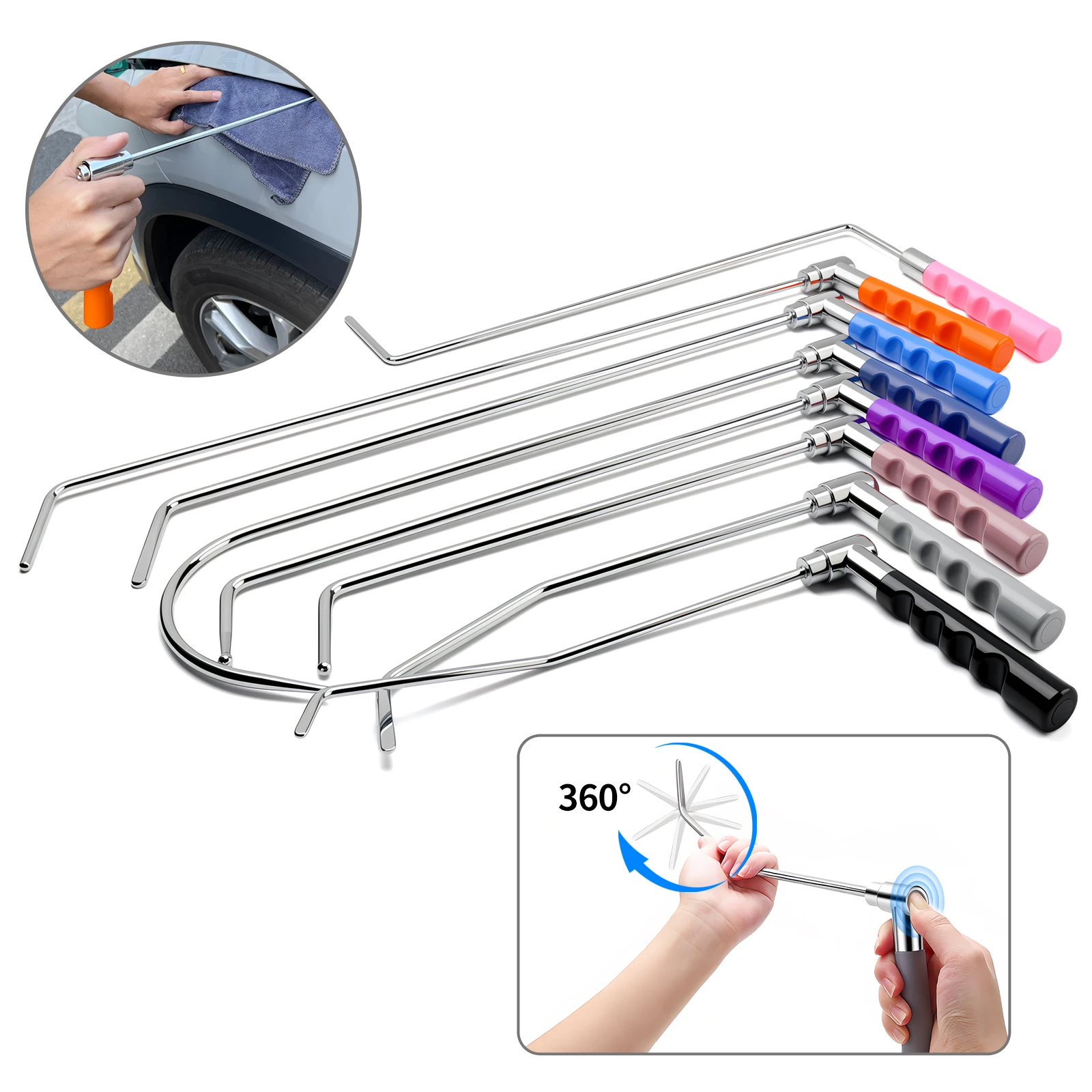 ชุดแท่งซ่อมรอยบุ๋ม PDR 8 ชิ้น  - Divot Repair Tool บทวิจารณ์และราคา