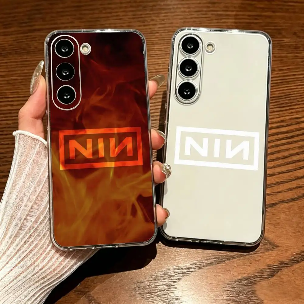 

Nine Inch Nails Precise Hole Transparent Printed Phone Case For Samsung Galaxy A73/A72/A71/A53/A52/A51/A22/A91/A80
