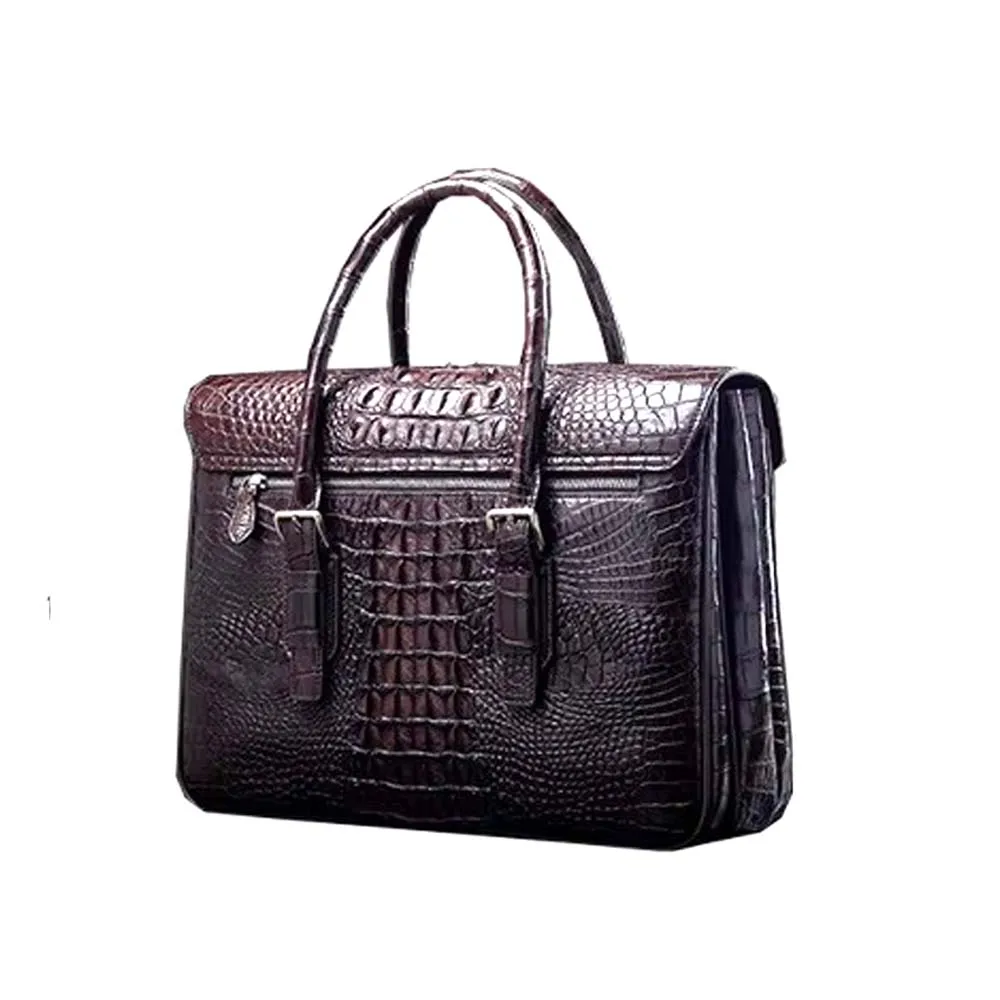 ourui new  crocodile  male briefcase  business  classic  style men handbag