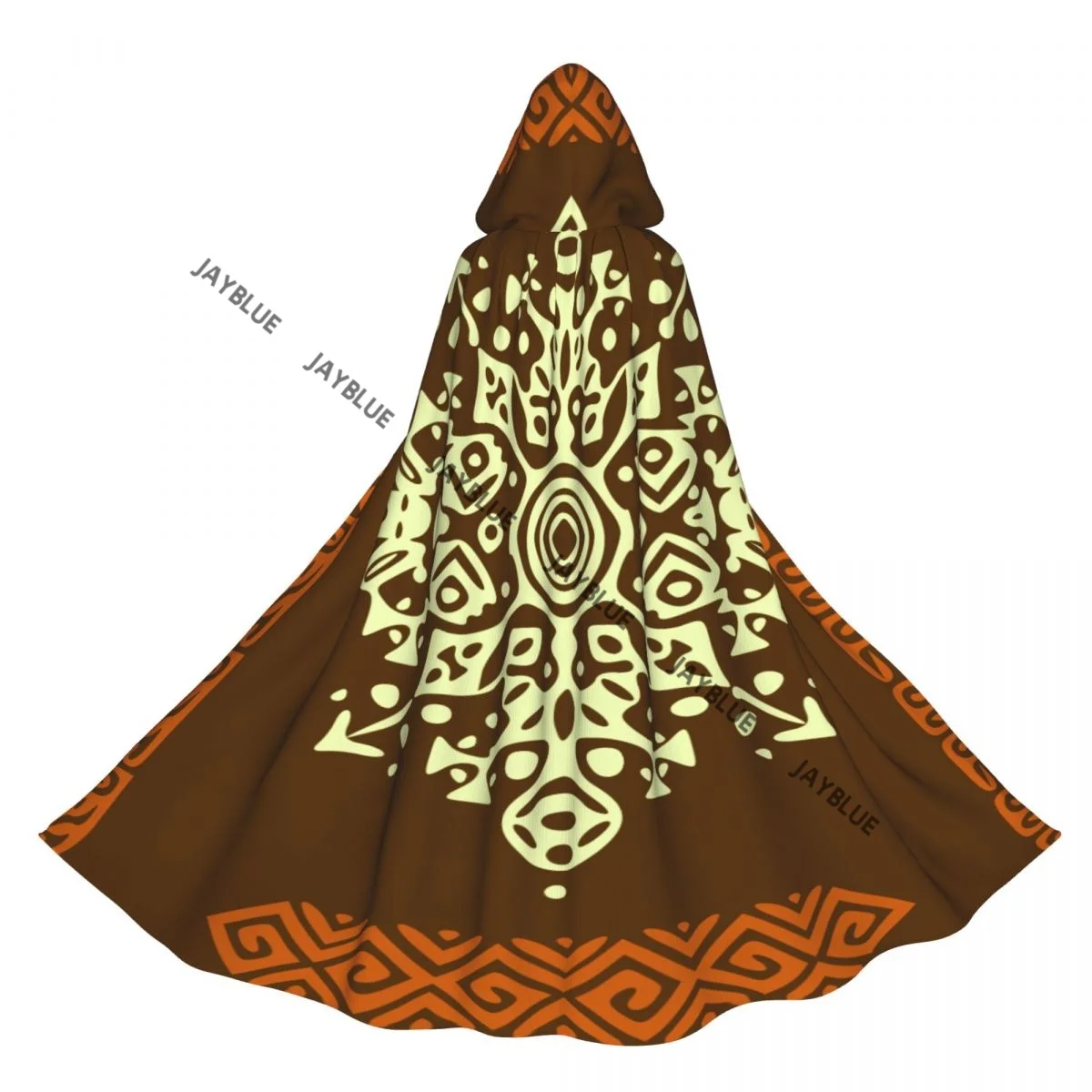 

Long Cape Cloak Ethnic Print Hooded Cloak Coat Autumn Hoodies