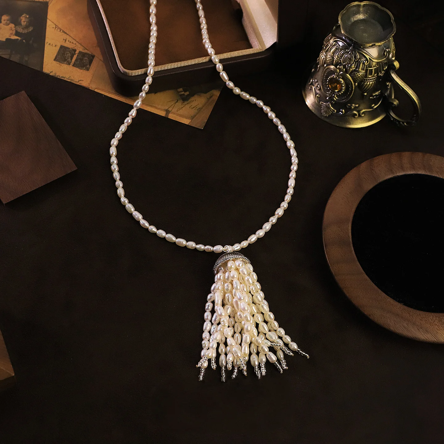 Long Freshwater Pearl Clavicle Chain For Women Elegant Versatile Niche Neck Chain Fashion Wedding Daily Neck Jewelry Gift