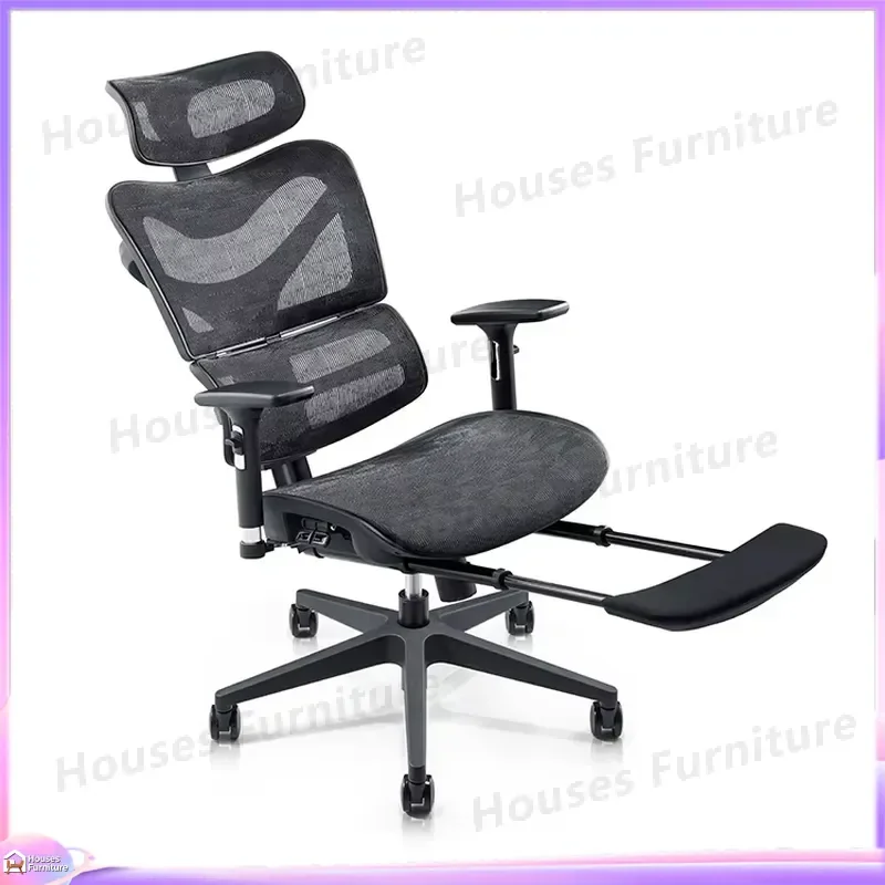210 Ergonomic Office Chair High Back Mesh Gaming Chair with Footrest Reclining Computer Desk Chair Lumbar Support Adjustable