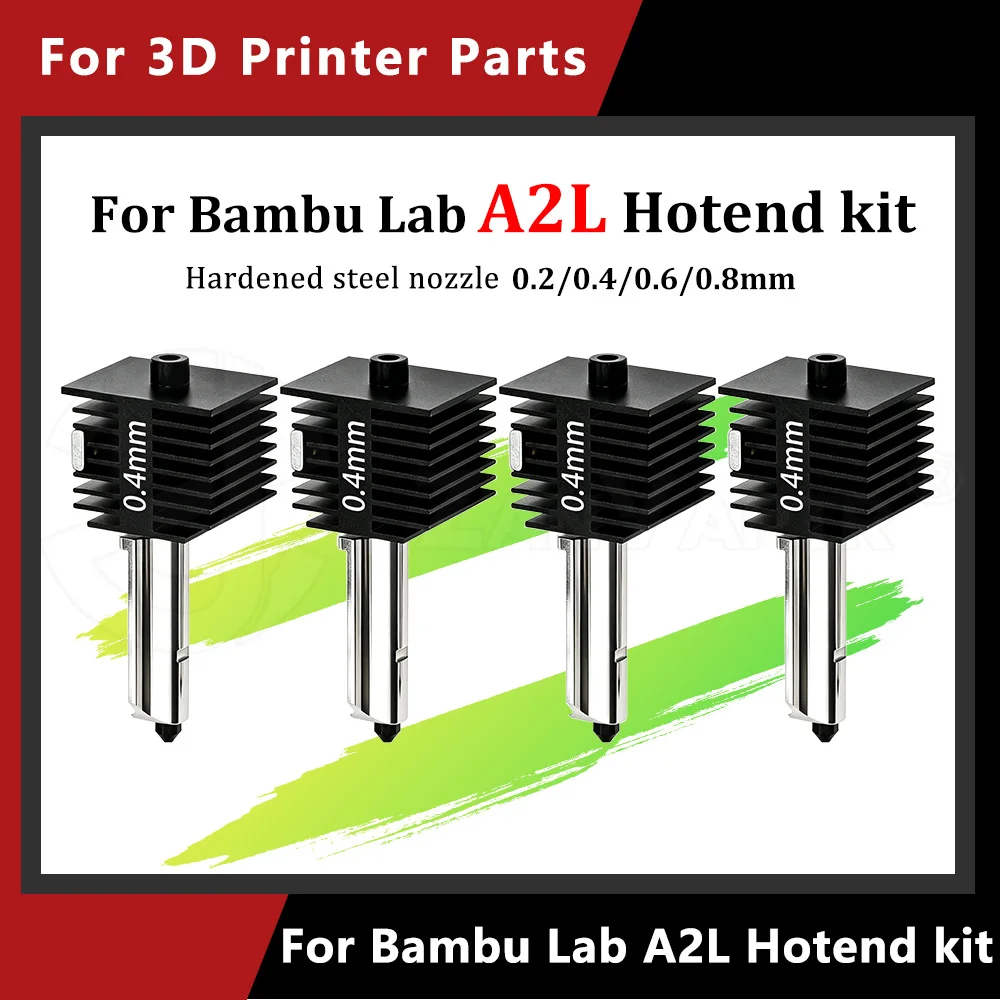 

Complete Hotend Assembly For Bambu Lab A2L 3D Printer Quick Change Nozzle High Temp 300℃ Printing Hot End Replacement Spare Part