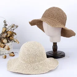 2023 Women's summer Beach cap hat pure color bucket hat cool women's hats for the sun sun hat Straw hat Hat for girl Hiking hat