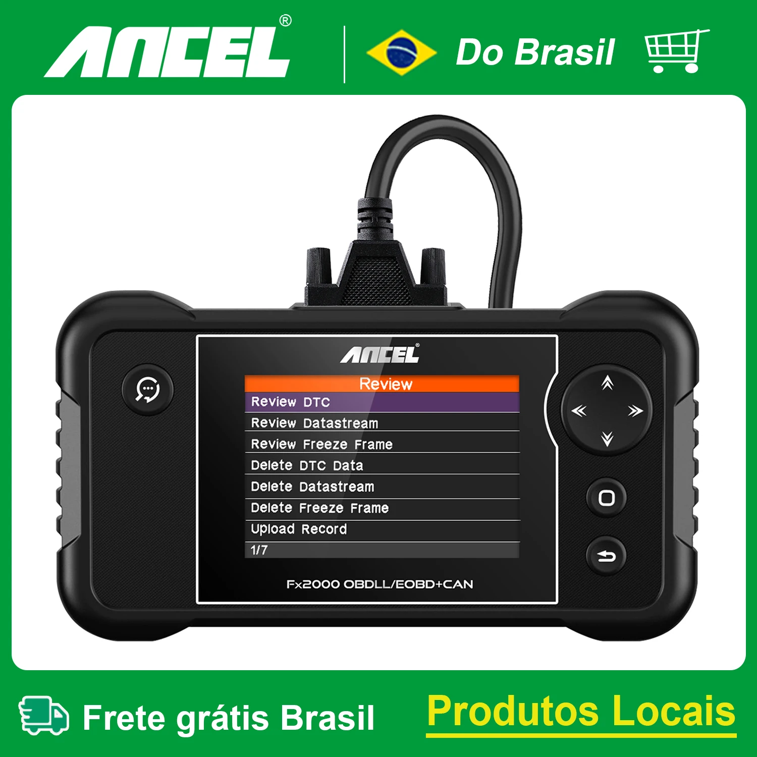 ANCEL FX2000 OBD2 Car Diagnostic Automotive OBD II Scanner ABS SRS Airbag Engine System Code Reader Free Update Auto Scan Tools