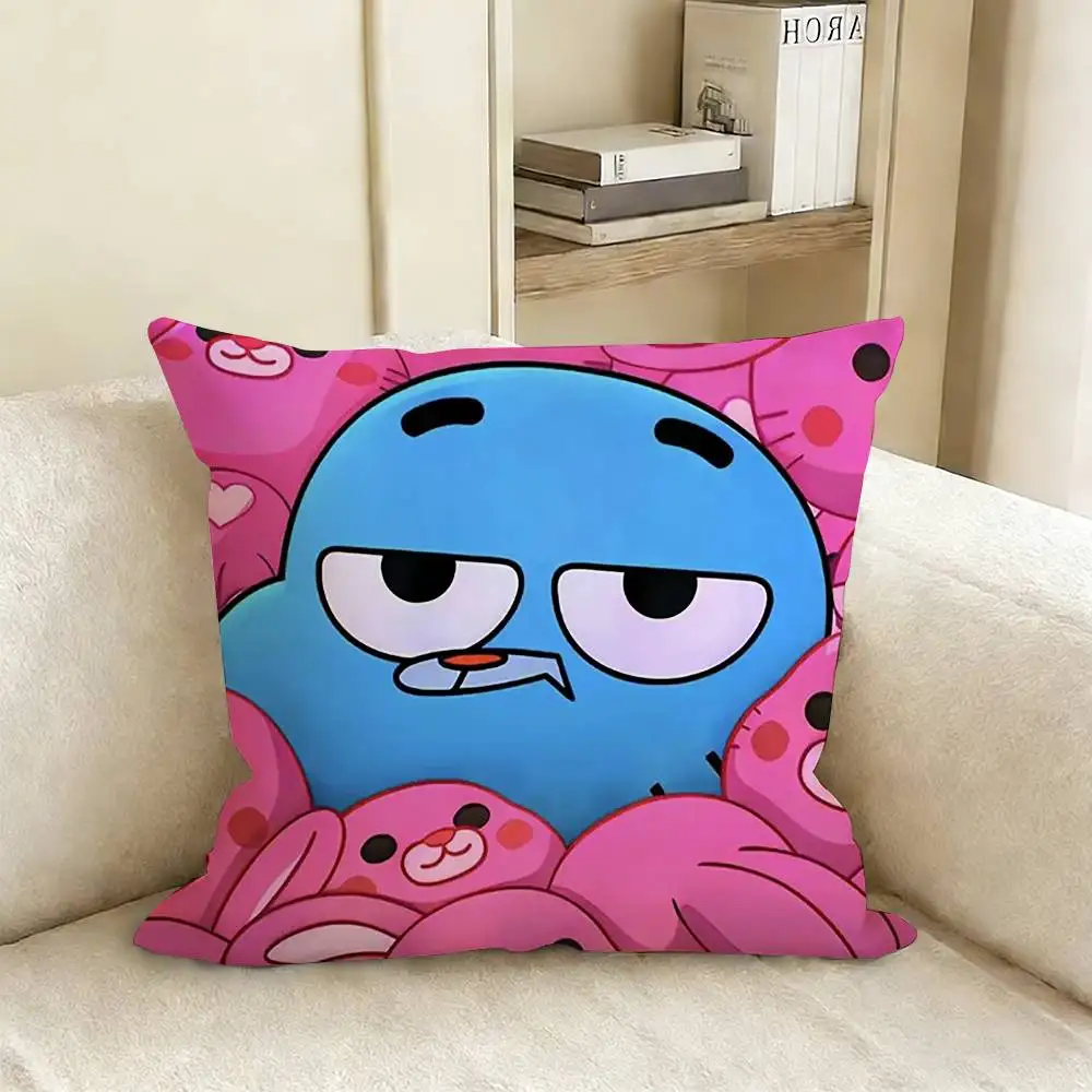 A-Amazing W-World G-Gumball Various Sizes Square Pillow Case For Car Home Bedchamber Decor