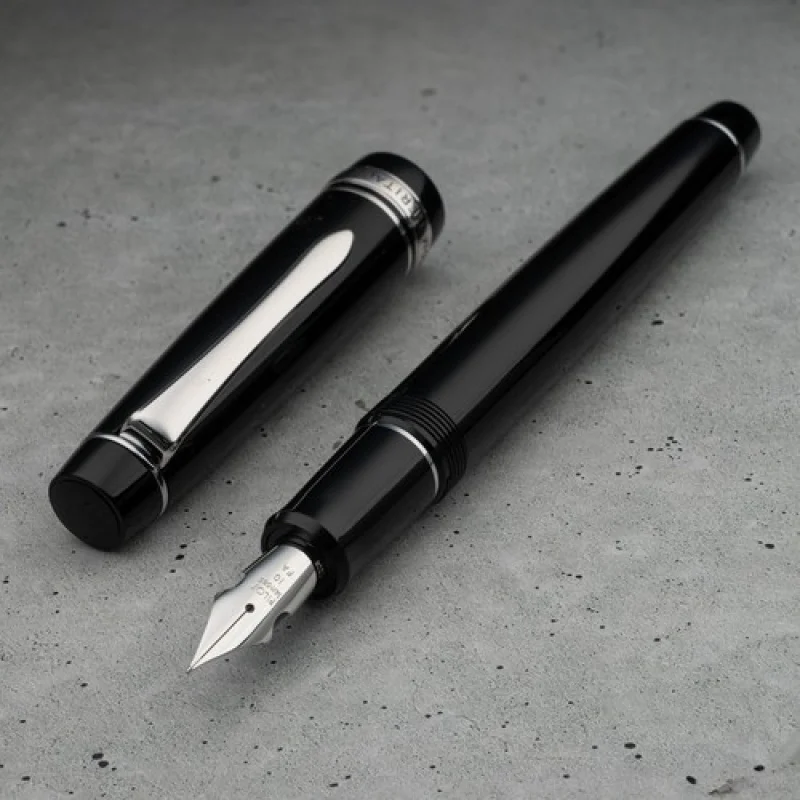 A+NEW for Pilot Namiki Custom Heritage 912 Black 14K Rhodium FA Nib Fountain Pen