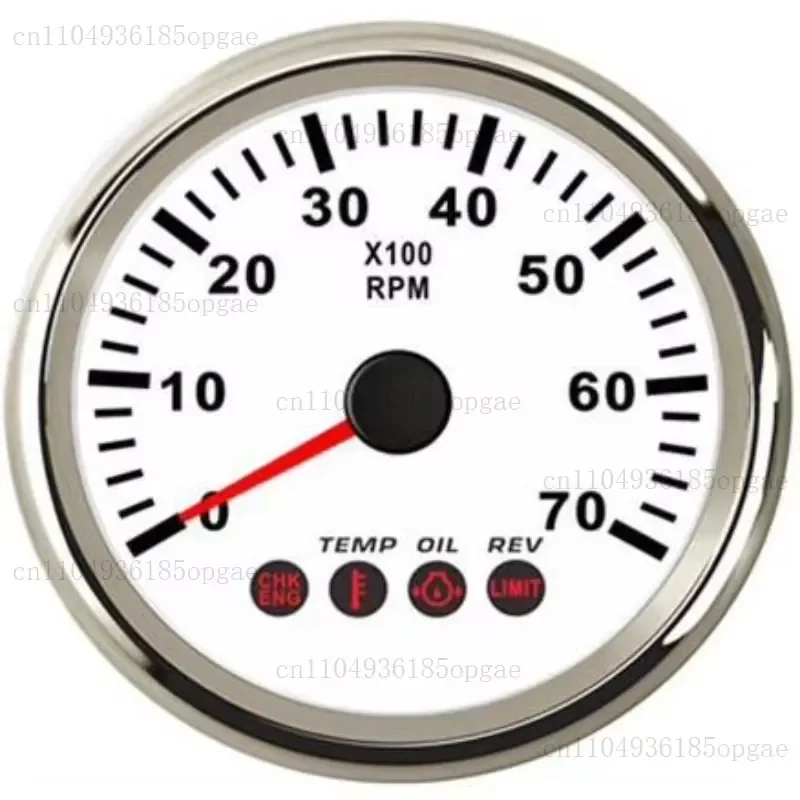 Suitable for 7000 RPM Engine Tachometer with Oil Temperature, Oil Pressure Engine Fault Alarm Tachometer
