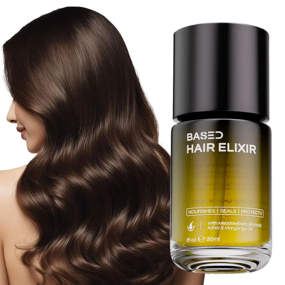 

30ml Brand Based Hair Elixir Nourishes Seals Protects Hair Care Essential Oil Repair Moisturize Smooth Bright Gentle Hair Serum