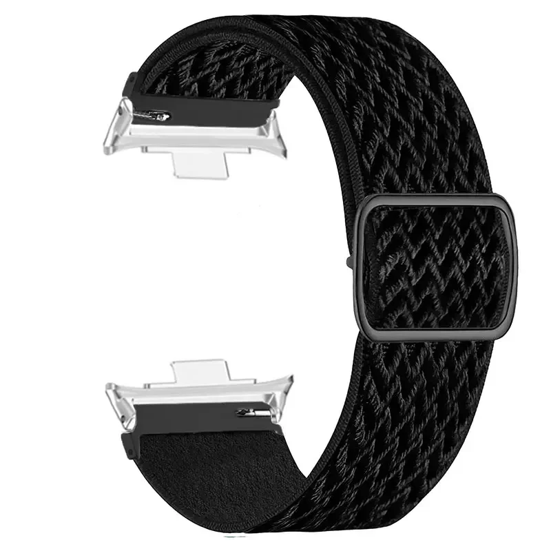 Elastisches Nylon-Armband für Huawei Watch Fit 4/5/5 Pro Ersatz Damen Herren Sport Solo Geflochtenes Uhrenarmband Loop Watch Fit 3 Armband – Detail 16