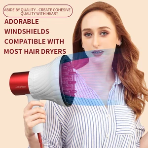 Universal hair diffuser, adaptable, blowing dryers, with rotary design, curly hair, large wind hood, fixed shape, dispersion wind 12 Main sales dryer with curl diffuser - №7