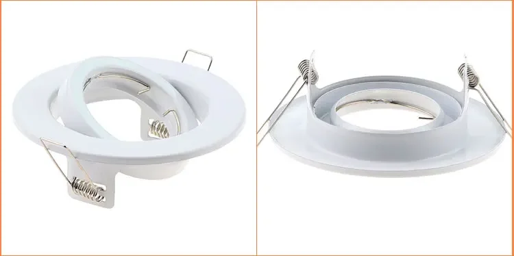 Mini ajustável embutido Spot Light, LED Downlight, Lâmpada, Casa, Interior, Novo Design, Perfil Branco, 6W, GU10