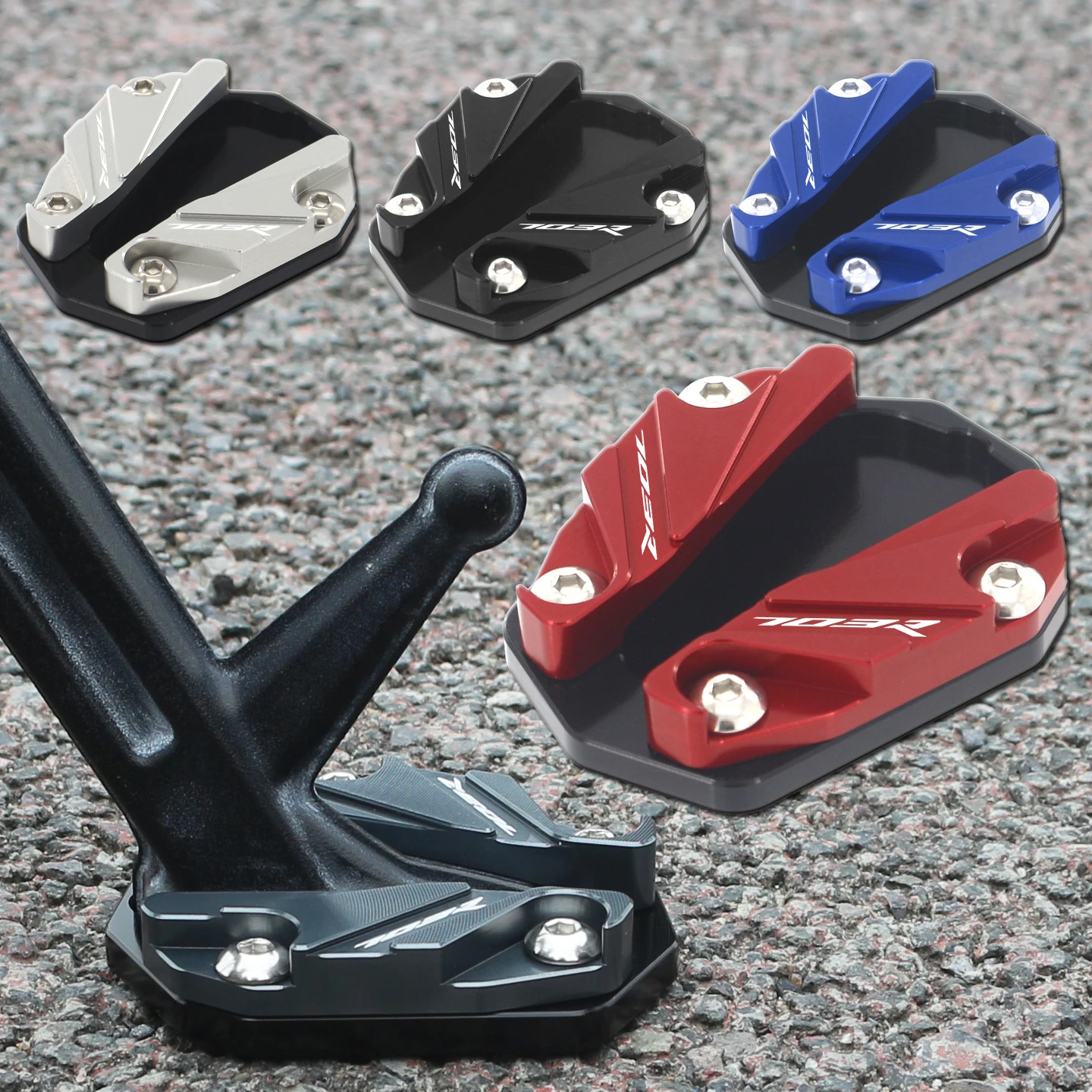 

Аксессуары для мотоцикла Zontes 703R 703 R, боковая подставка, увеличенная пластина, удлинитель подставки из алюминиевого сплава, стабильная подставка для велосипеда