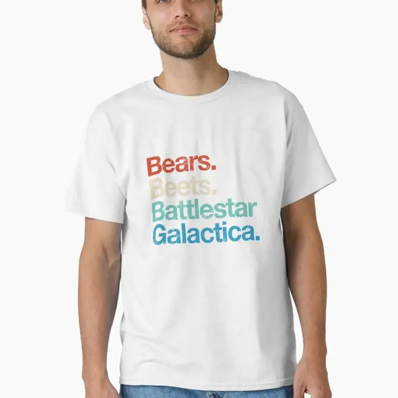 Bears Beets Battlestar Comedy Graphic Poster T-Shirt