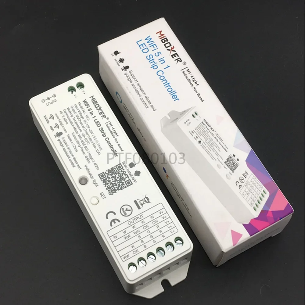 Milight YL5 2.4G 15A 5 IN 1 WiFi LED Controller For Single color, CCT, RGB, RGBW, RGB+CCT Led Strip,Support
