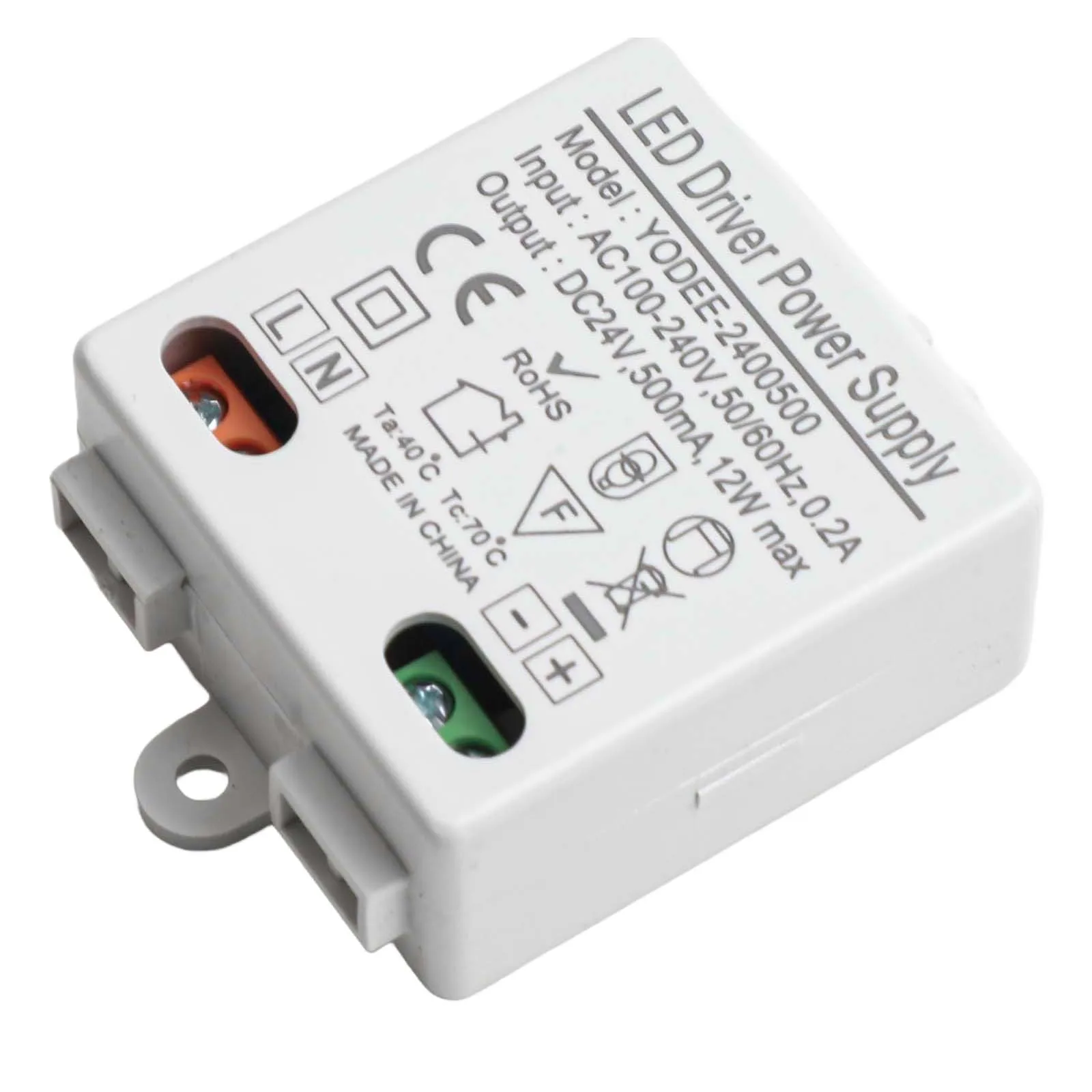 Energy Efficient DC 24V LED Driver Power Supply 12W Suitable for Various Applications Including LED Strip Lights