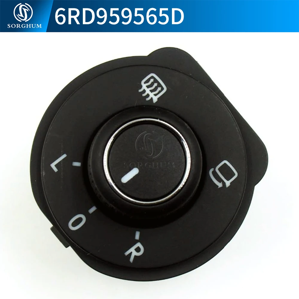 6RD959565D مرآة الرؤية الخلفية الضابط التحكم التبديل مقبض قابل للطي زر ل Volkswagen VW POLO 6R 2011 2012 2016 6RD 959 565 D