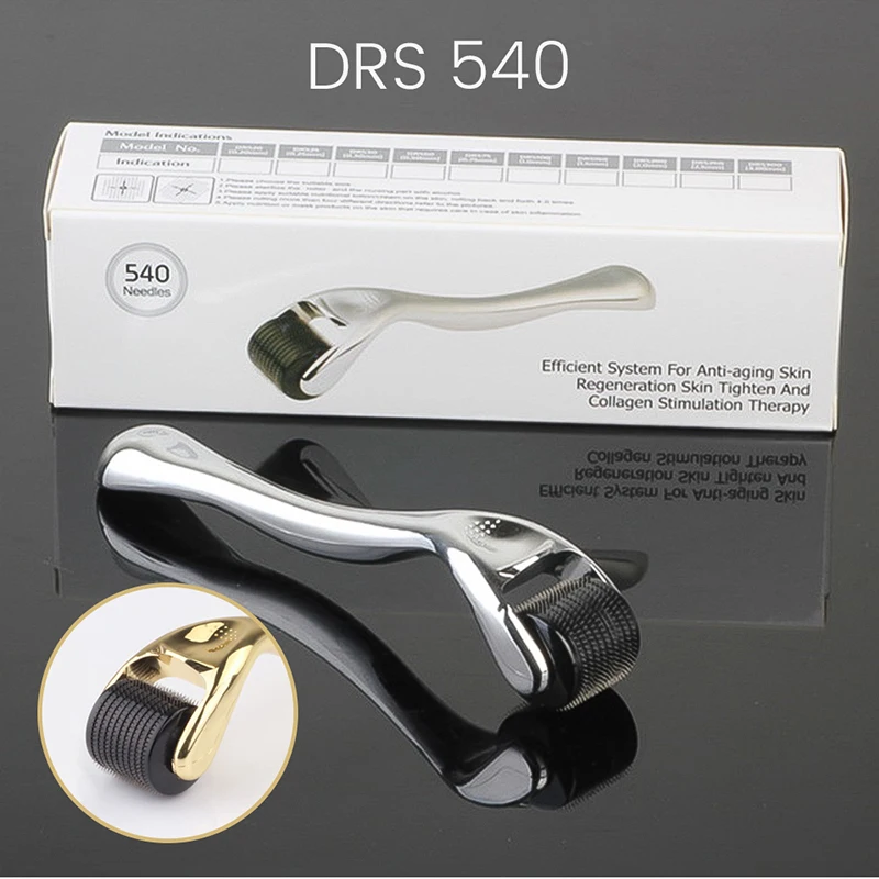 

DRS 540 Derma Roller Needle Instrument Face Roller Massager Facial Microneedle Roller Massage Skin Care Beauty Household Tools
