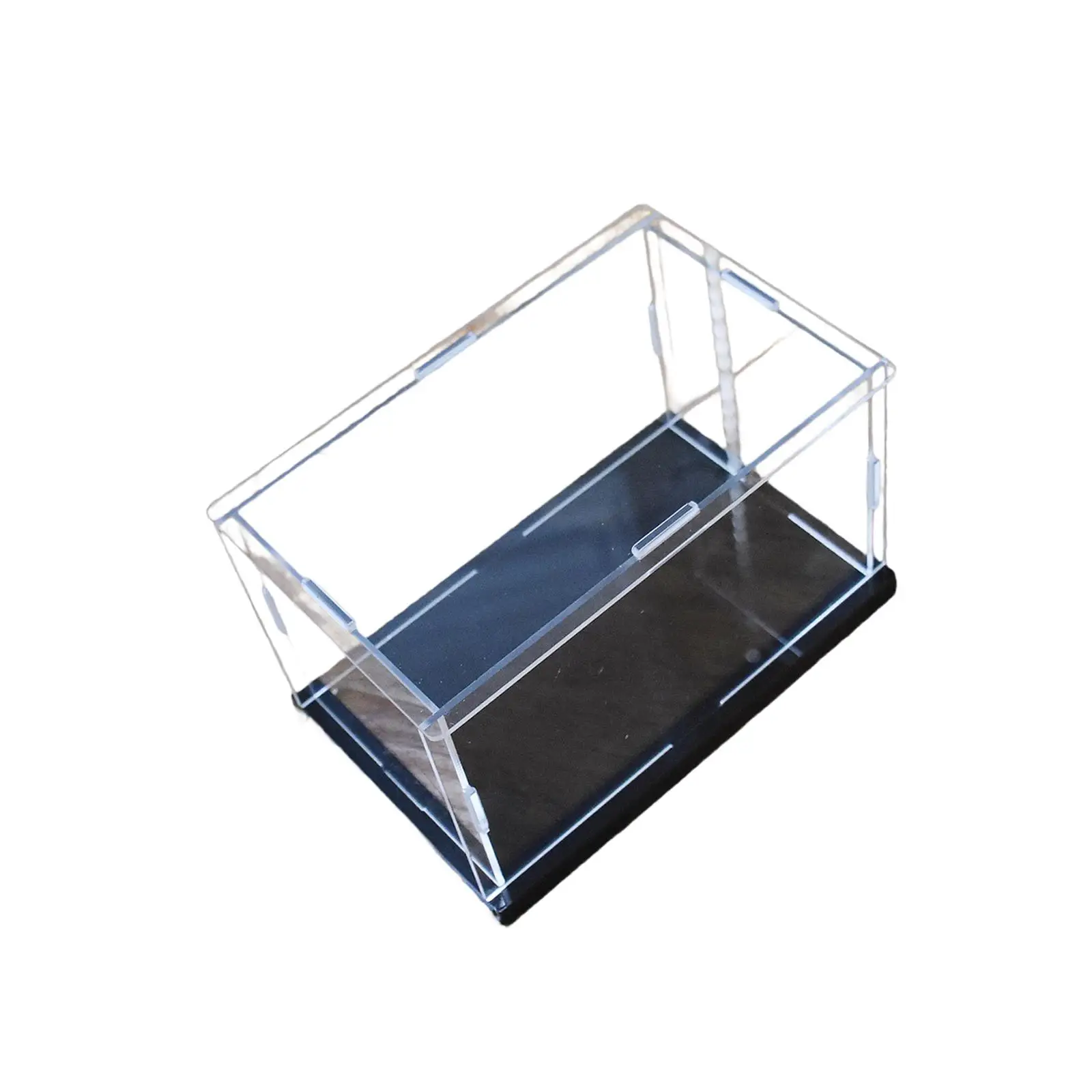 Acrylic Display Case Mini Figure Display Case Stackable Countertop Doll Storage Box Collection Acrylic Case for Dolls Statue