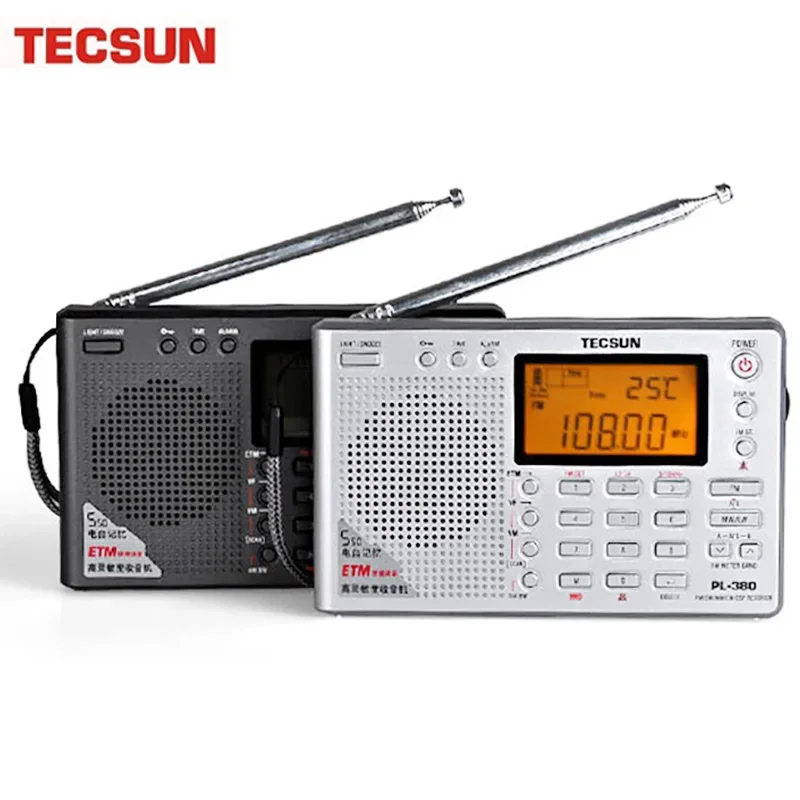 

Tecsun PL-380 DSP PLL FM MW SW LW цифровое стерео радио приемник с мировым диапазоном портативное полнодиапазонное стерео радио небольшого размера