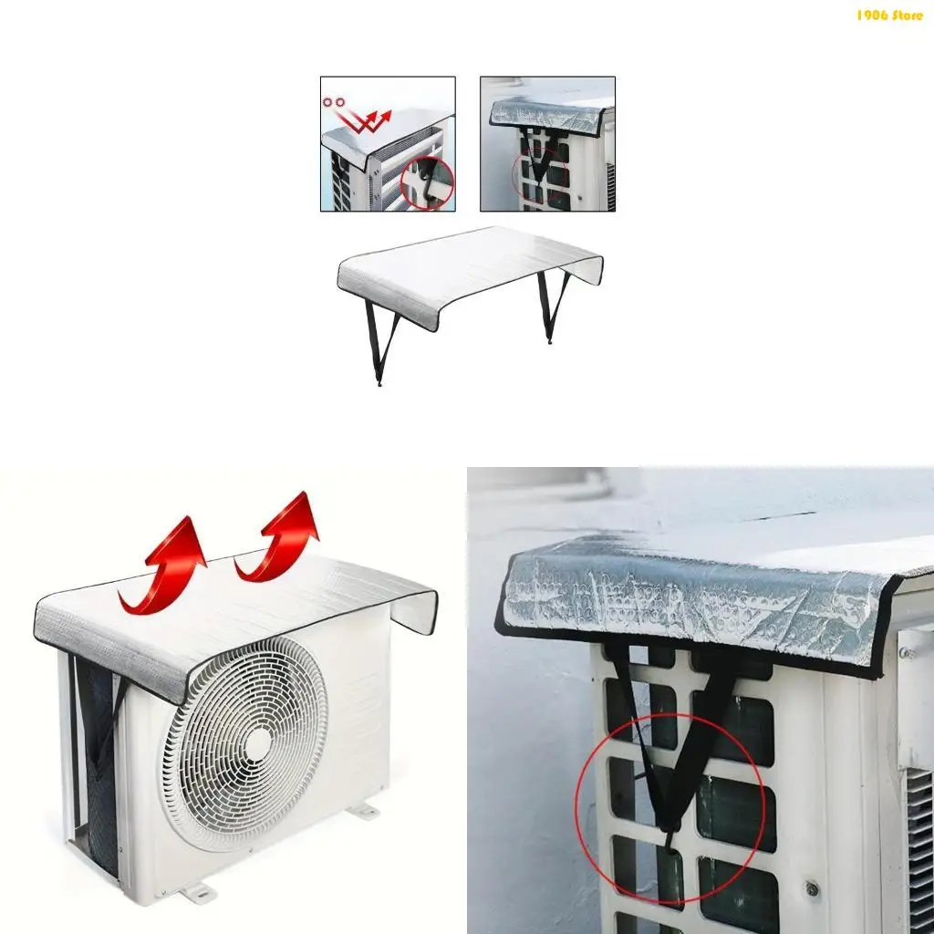 

U1JB Outdoor Air Conditioner Waterproof Air Conditioning Dust Cover Washing AntiDust