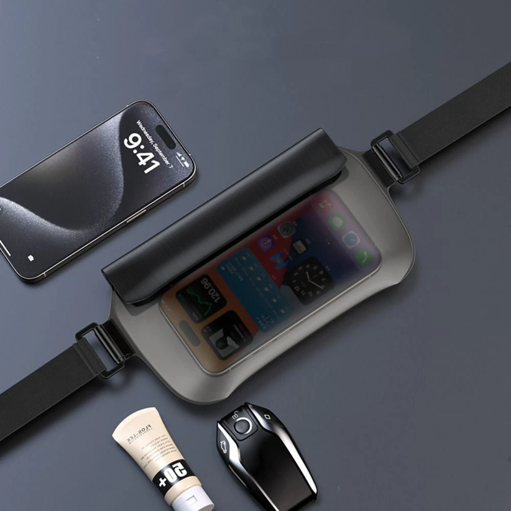

PVC Waterproof Phone Bag Touch Screen Sealed Transparent Waist Bag Lanyard Phone Protector Pouch Swimming Storage Bag Summer