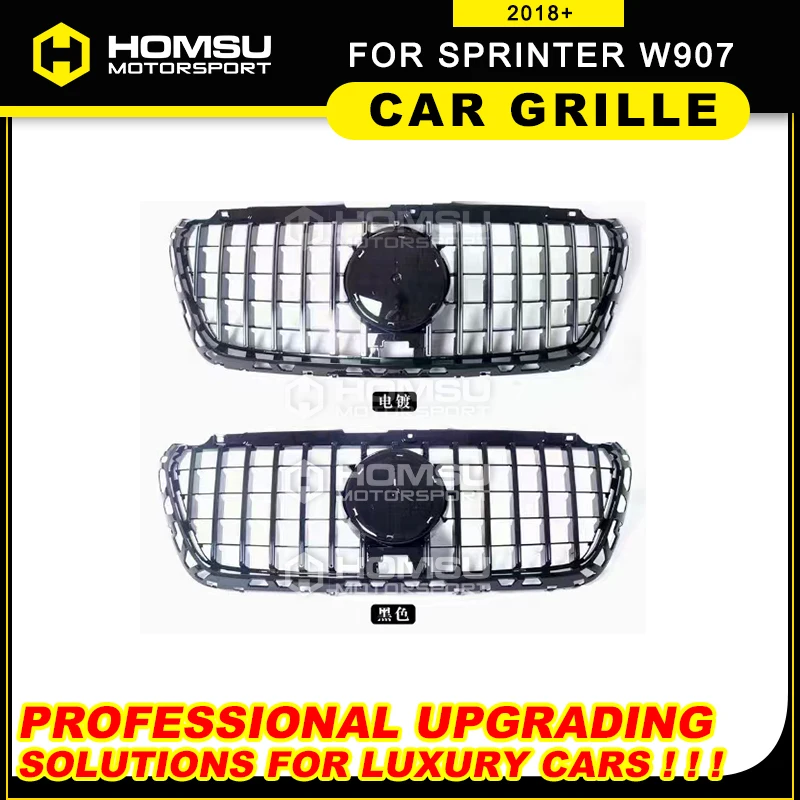 For sprinter W907 2018+ Year Front Bumper Grille For sprinter W907 GT Grille For sprinter Panamerican Grill Mirror fixed version