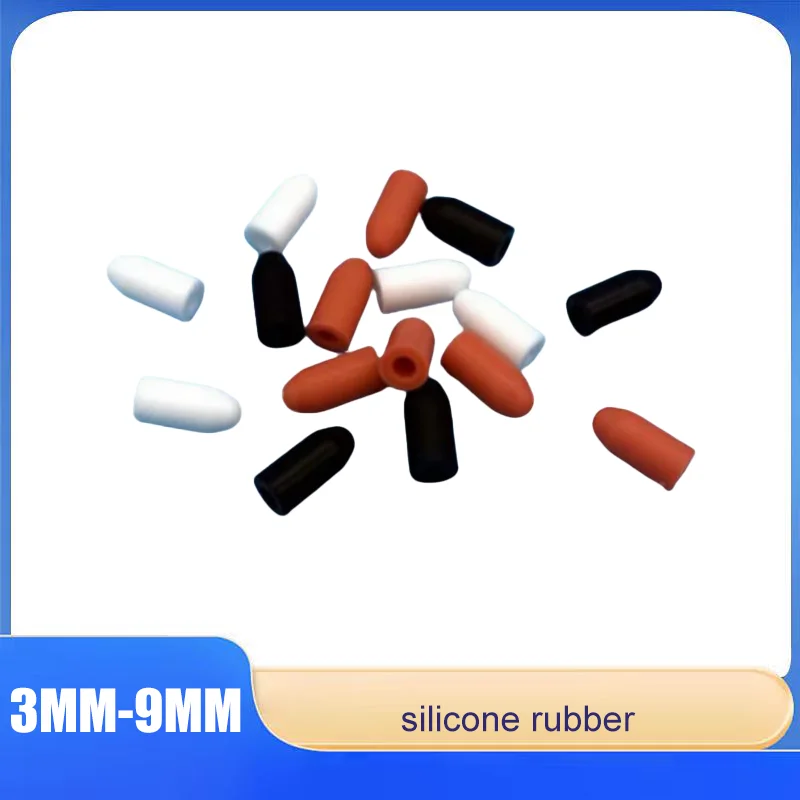 

3mm*6mm*9mm Silicone Cap Insulated Silicone Cover Syringe Stopper Waterproof Rubber Cap Sealing Stopper