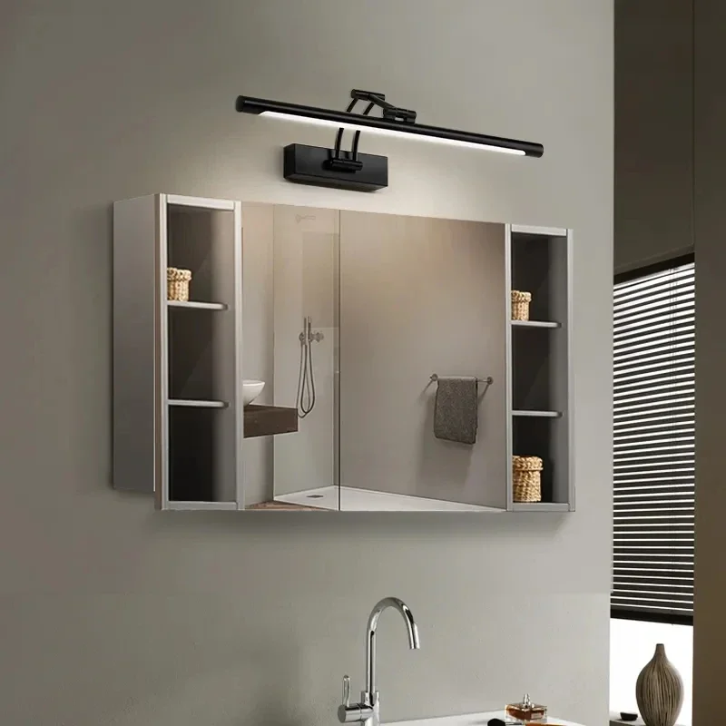 luz ajustavel led mirror lampada de parede luz moderna da parede do banheiro iluminacao interior decoracao do sconce do quarto 43cm 55cm ac85 265v 01