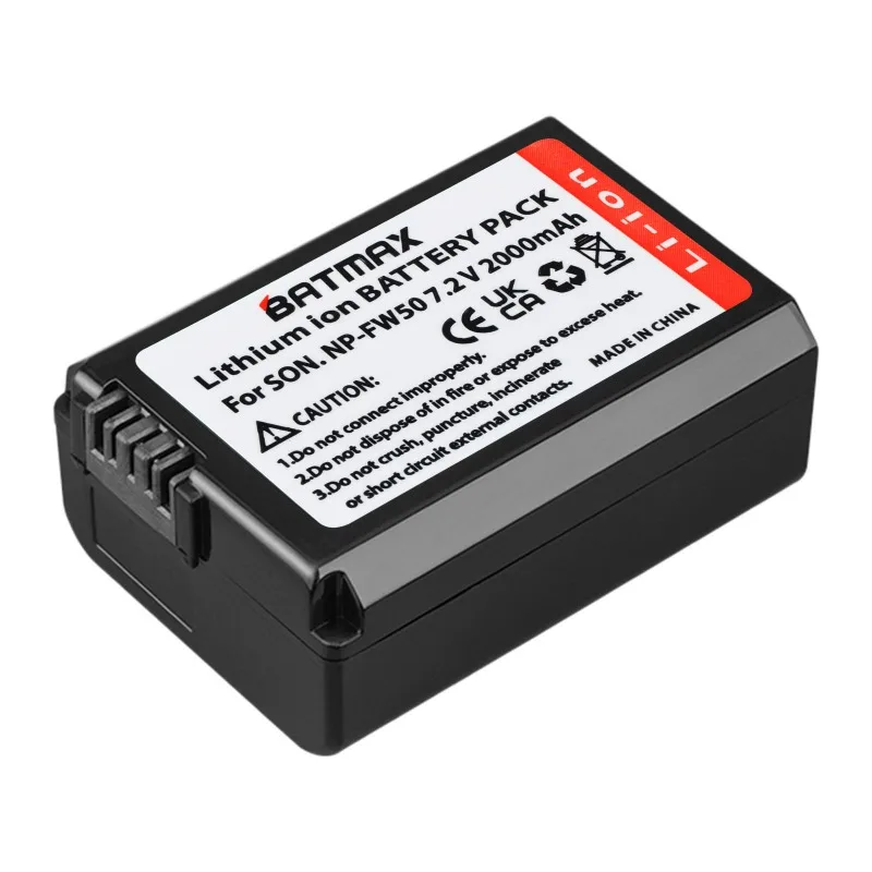 NP‑FW50 2000mAh 7.2V Rechargeable Li-ion battery LED USB Dual Charger for Sony Alpha A33 A35 A37 Camera Battery