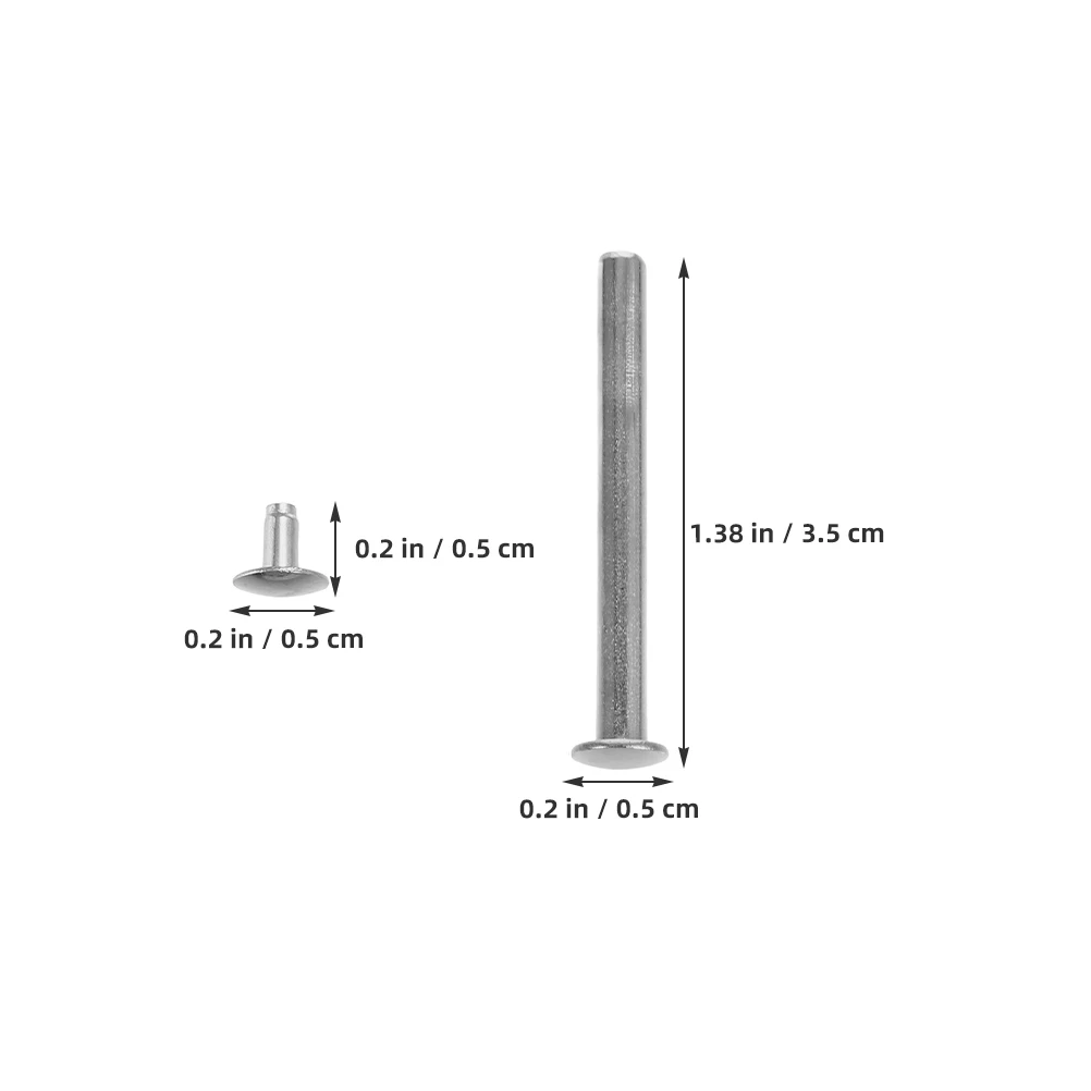 10 Sets Lüfterwelle Handheld Metallniet Mutter Muttern Reparatursatz Binding Post Schrauben Sockel Kappe Nagel