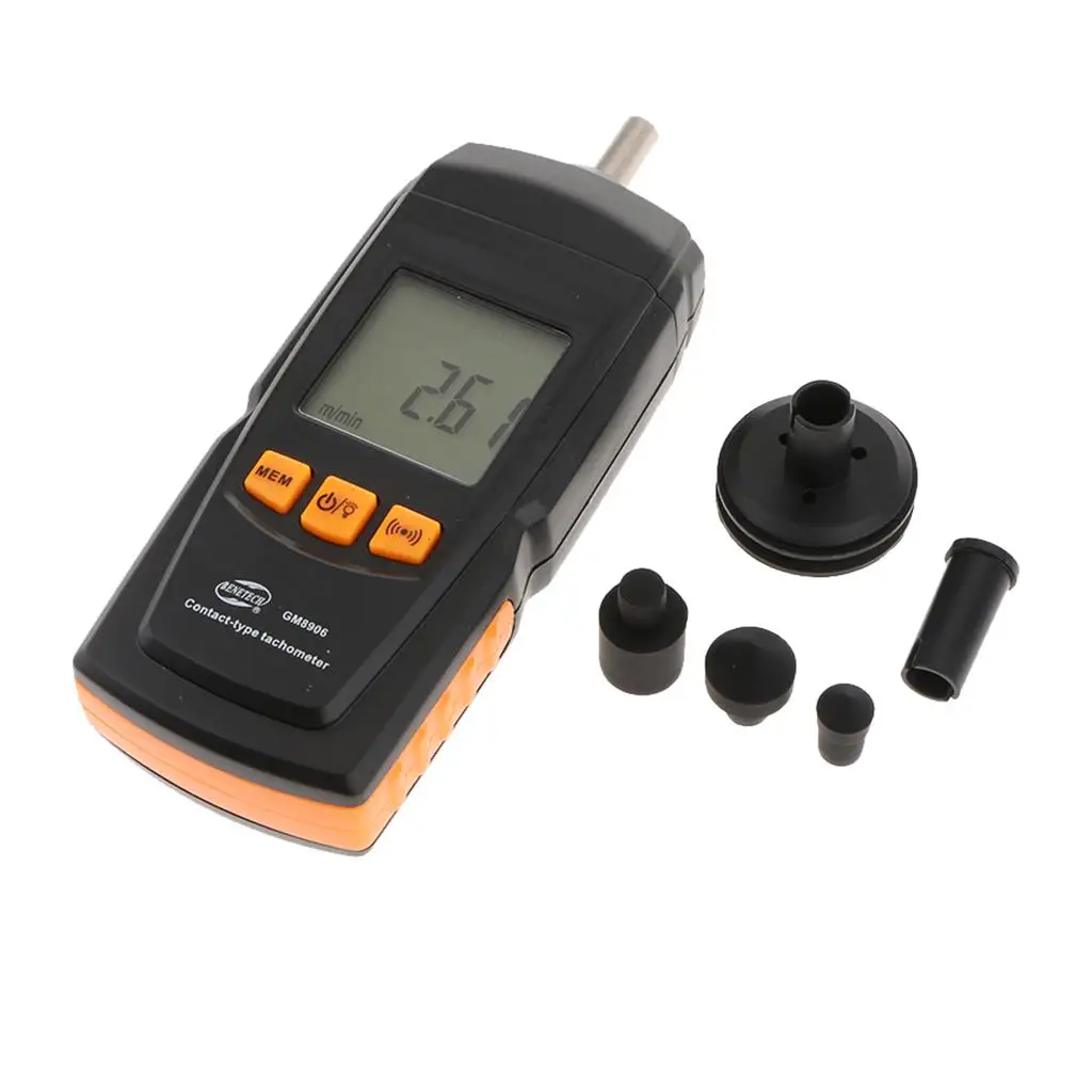 GM890 ometer Rotation Measurement RPM Meter LCD Backlight Display for Motor, Fan,