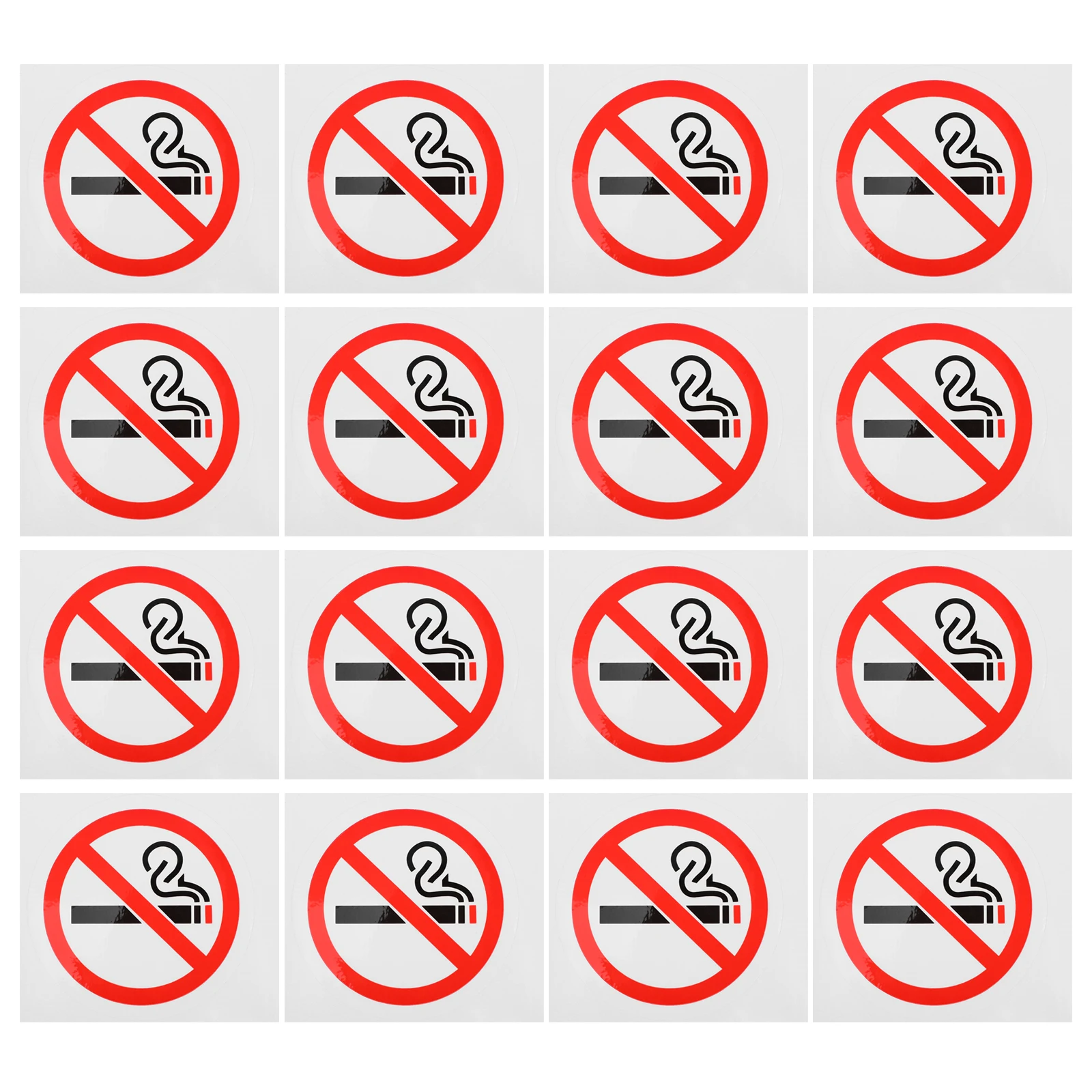 

20 PCS No Smoking Sign Car Decal Indicator Caution for Outdoor Business Paper Stickers Man