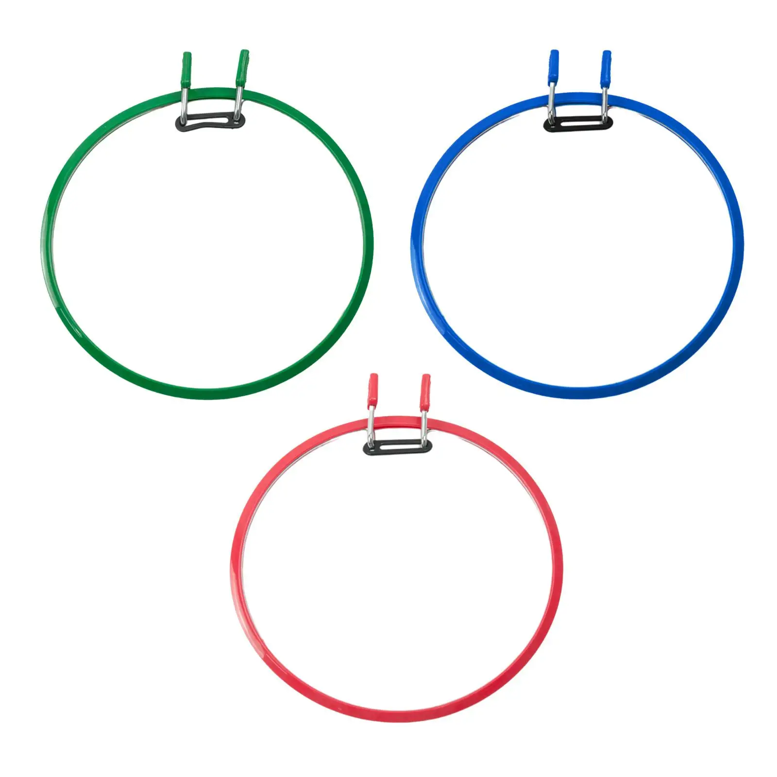 Adjustable Plastic Embroidery Hoop 8.7inch Circle Cross-Stitch Sewing Display Frame Spring Tension Kid DIY Art Needlework Crafts
