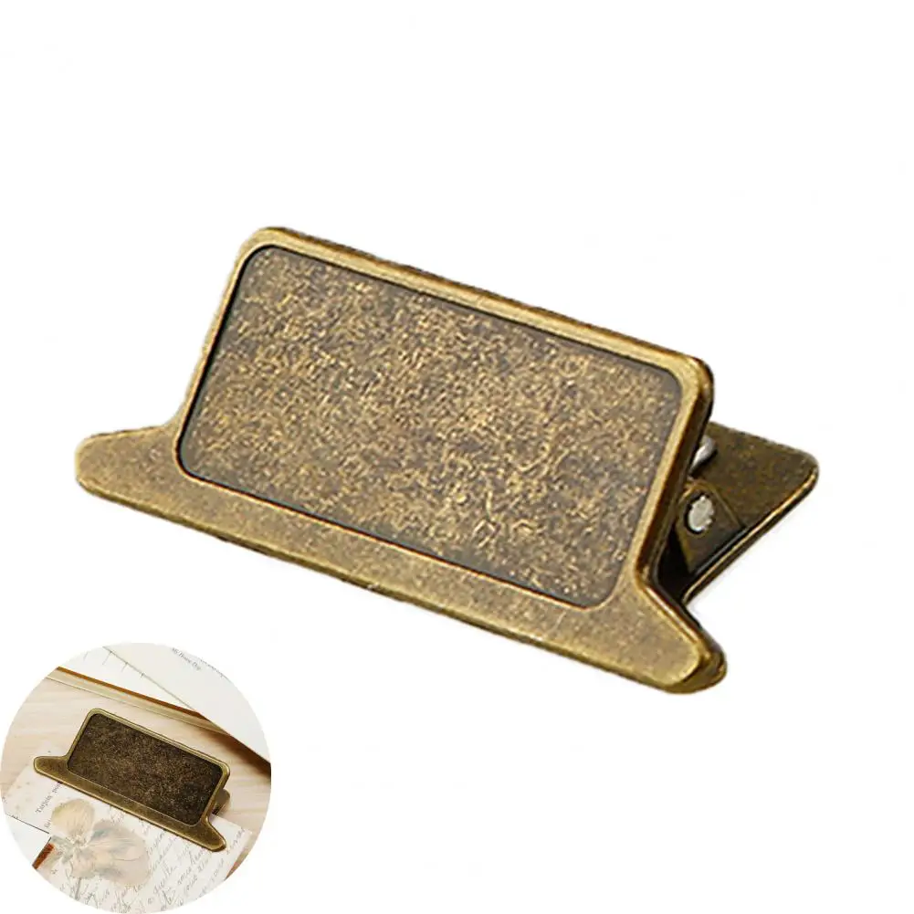 Wear-resistant Binder Clamp Vintage Binder Clip Vintage Metal Binder Clips Set Heavy Duty Zinc Alloy Bulldog Clamps